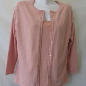 2PC CHADWICK`S M 8 10 BLOUSE JACKET SWEATER SHIRT